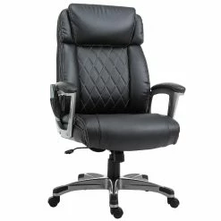 Flash Sale โค๏ธ Vinsetto High Back 6 Point Massage Home Office Chair Swivel Faux Leather Task Chair with Headrest and Padded Armrests Black โ