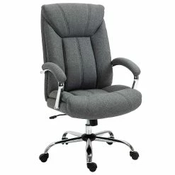 Outlet ๐ Vinsetto High Back Home Office Chair Computer Desk Chair with Lumbar Back Support and Adjustable Height Grey ๐