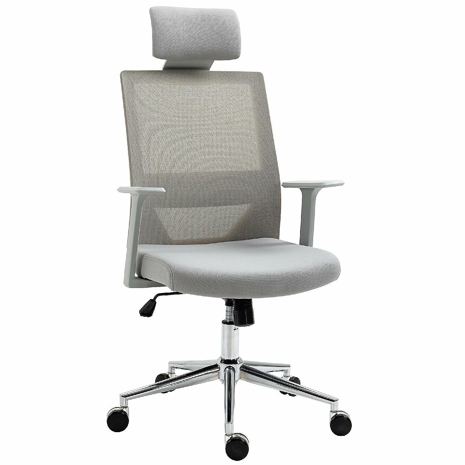 New ๐ Vinsetto High Back Office Chair Swivel Task Chair with Lumbar Back Support Breathable Mesh and Adjustable Height Headrest Grey ๐คฉ 3 New ๐ Vinsetto High Back Office Chair Swivel Task Chair with Lumbar Back Support Breathable Mesh and Adjustable Height Headrest Grey ๐คฉ