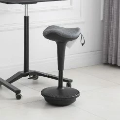 Best Pirce 👍 Vinsetto Lift Wobble Stool Standing Chair with 360 degree Swivel Tilting Balance Chair with Adjustable Height and Saddle Seat for Active Learning Sitting Grey ✨ -BTSE Shop vinsetto lift wobble stool standing chair with 360 degree swivel tilting balance chair with adjustable height and saddle seat for active learning sitting grey14225500 a02NOWA