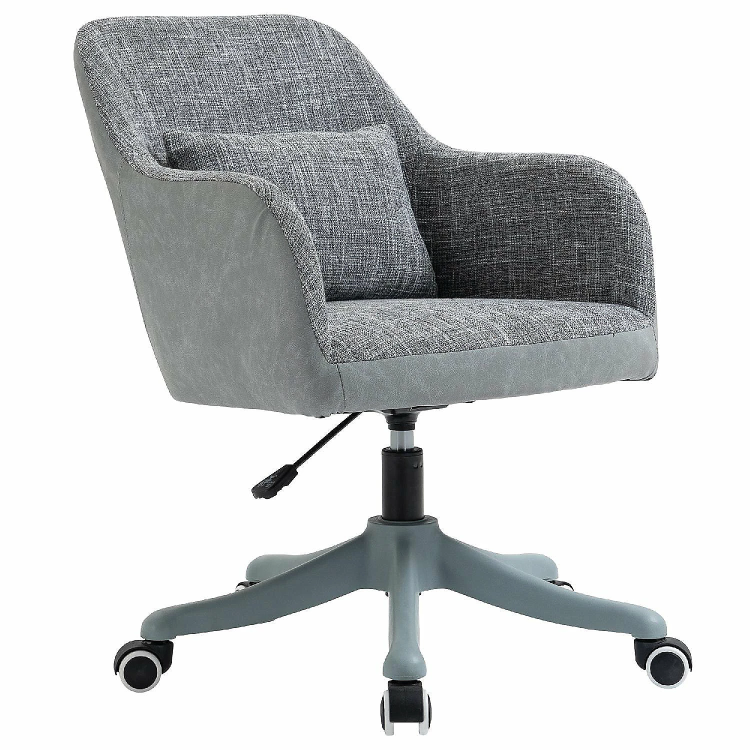 Outlet โ Vinsetto Mid Back Ergonomic Massage Office Chair Swivel Task Chair with 2 Point Lumbar Massage USB Power and Adjustable Height Grey ๐ 4 Outlet โ Vinsetto Mid Back Ergonomic Massage Office Chair Swivel Task Chair with 2 Point Lumbar Massage USB Power and Adjustable Height Grey ๐ - Image 2