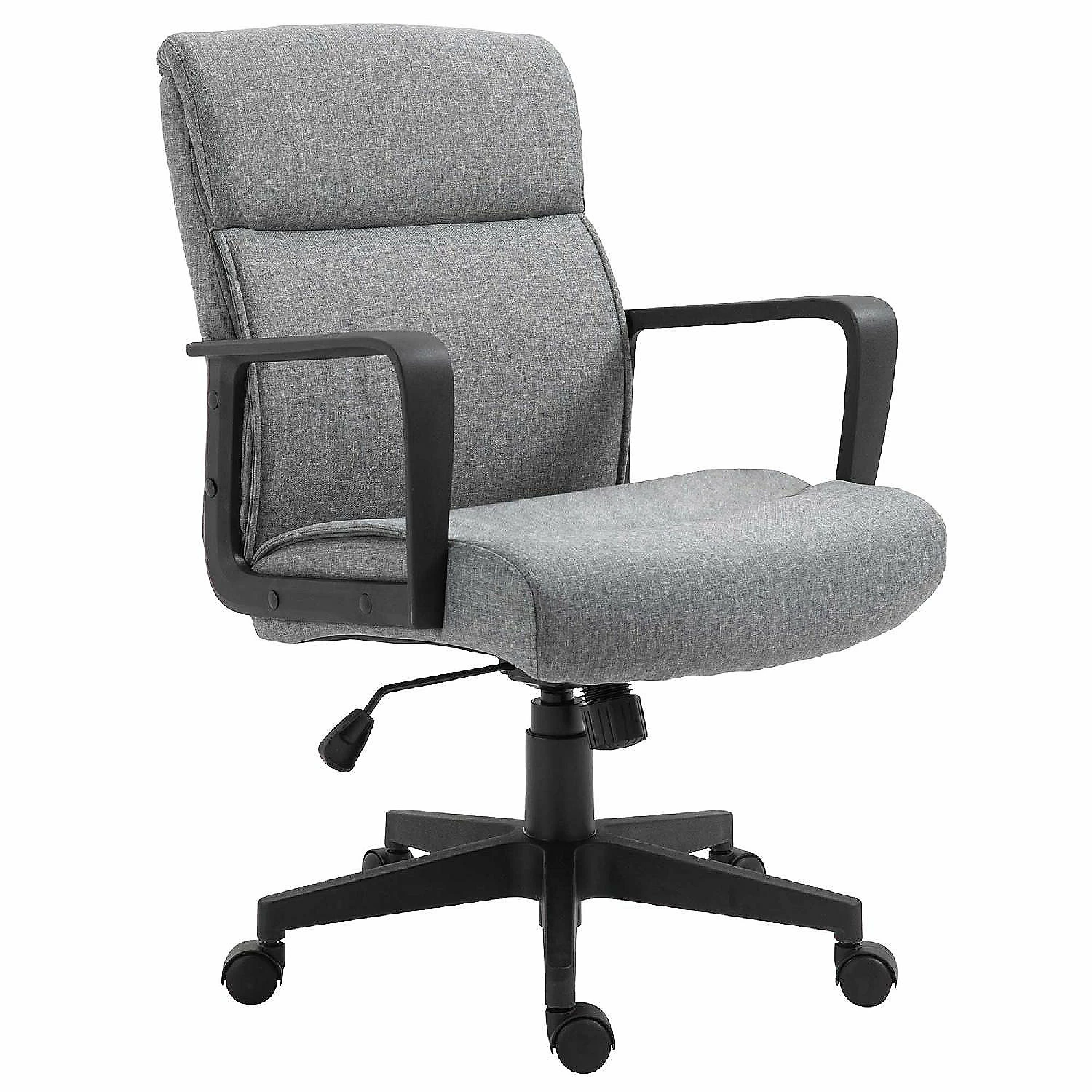 Coupon ๐ Vinsetto Mid Back Home Office Chai Height Adjustable Linen Fabric Desk Task Chair with Ergonomic Line Wide Seat Thick Padding and 360 degree Swivel Wheels ๐ฏ 3 Coupon ๐ Vinsetto Mid Back Home Office Chai Height Adjustable Linen Fabric Desk Task Chair with Ergonomic Line Wide Seat Thick Padding and 360 degree Swivel Wheels ๐ฏ