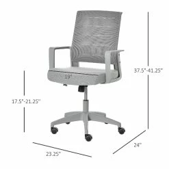 Cheap ๐ Vinsetto Mid Back Home Office Chair Task Computer Desk Chair with Lumbar Support and Adjustable Height Grey ๐ 9 Cheap ๐ Vinsetto Mid Back Home Office Chair Task Computer Desk Chair with Lumbar Support and Adjustable Height Grey ๐ -BTSE Shop vinsetto mid back home office chair task computer desk chair with lumbar support and adjustable height grey14225445 a03NOWA