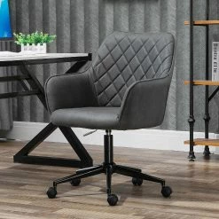 Discount โจ Vinsetto Mid Back Modern Home Office Chair Swivel Computer Desk Chair with Adjustable Height Microfiber Cloth Diamond Line Design and Padded Armrests Dark Grey ๐ 9 Discount โจ Vinsetto Mid Back Modern Home Office Chair Swivel Computer Desk Chair with Adjustable Height Microfiber Cloth Diamond Line Design and Padded Armrests Dark Grey ๐ -BTSE Shop vinsetto mid back modern home office chair swivel computer desk chair with adjustable height microfiber cloth diamond line design and padded armrests dark grey14225292 a03NOWA