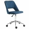 Flash Sale 👏 Vinsetto Modern Mid Back Office Chair with Velvet Fabric Swivel Computer Armless Desk Chair with Hollow Back Design for Home Office Blue 🎁 -BTSE Shop vinsetto modern mid back office chair with velvet fabric swivel computer armless desk chair with hollow back design for home office blue14225429NOWA