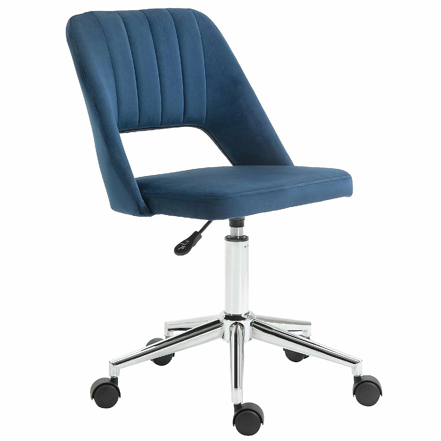 Flash Sale ๐ Vinsetto Modern Mid Back Office Chair with Velvet Fabric Swivel Computer Armless Desk Chair with Hollow Back Design for Home Office Blue ๐ 3 Flash Sale ๐ Vinsetto Modern Mid Back Office Chair with Velvet Fabric Swivel Computer Armless Desk Chair with Hollow Back Design for Home Office Blue ๐