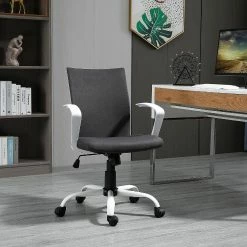 Wholesale ๐ Vinsetto Office Chair Ergonomic Mid Back Swivel Linen Chair with Adjustable Height Wheels Raised Armrests and Rocking Function Dark Grey ๐ 8 Wholesale ๐ Vinsetto Office Chair Ergonomic Mid Back Swivel Linen Chair with Adjustable Height Wheels Raised Armrests and Rocking Function Dark Grey ๐ -BTSE Shop vinsetto office chair ergonomic mid back swivel linen chair with adjustable height wheels raised armrests and rocking function dark grey14225415 a02NOWA