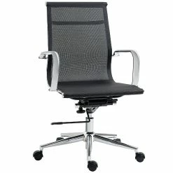Brand new 🧨 Vinsetto Swivel Office Desk Chair Mesh PC Computer Chair with Adjustable Height and Armrests Black ✨