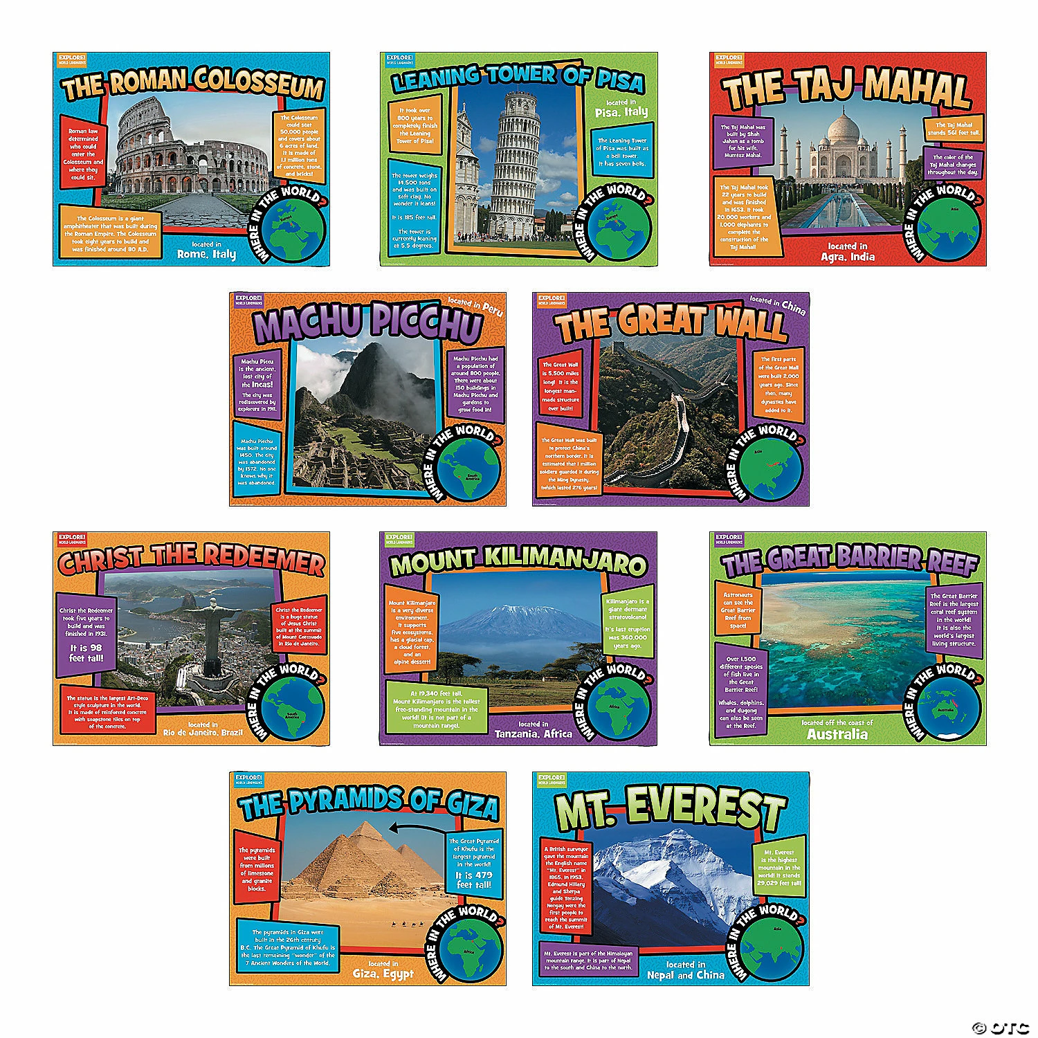Flash Sale ๐ World Landmark Posters - 10 Pc. ๐ 3 Flash Sale ๐ World Landmark Posters - 10 Pc. ๐